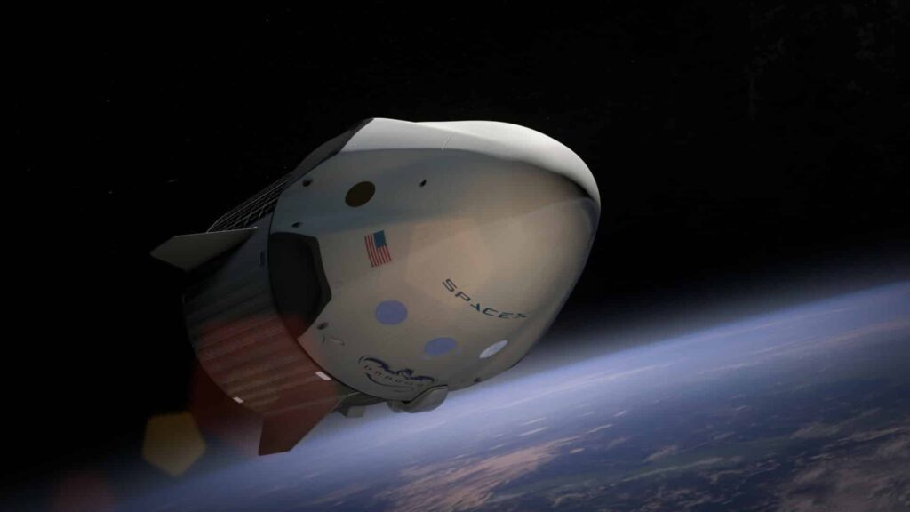 SpaceX satellite in space
